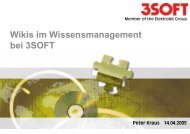 Wikis im Wissensmanagement bei 3SOFT