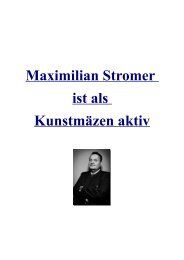 Maximilian Stromer ist als Kunstmäzen aktiv