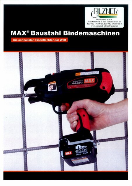 MAX Baustahl Bindemaschinen