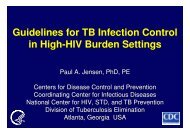 Guidelines for TB Infection Control in High-HIV Burden ... - GHDonline