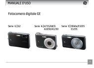 MANUALE D'USO Fotocamera digitale GE - General Imaging