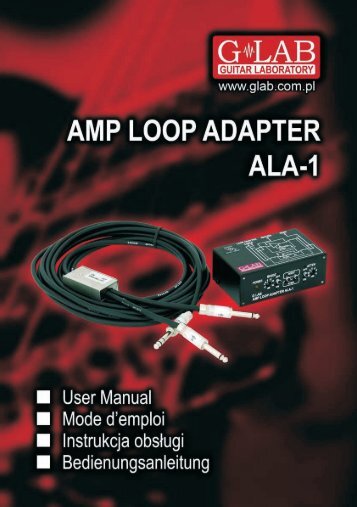 Instrukcja obsługi Amp Loop Adapter ALA-1 - G LAB