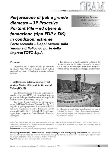 3P Proactive Portant Pile - Geotunnel