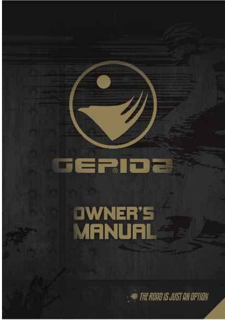 Yamaha PAS-equipped pedelec user's manual - Gepida