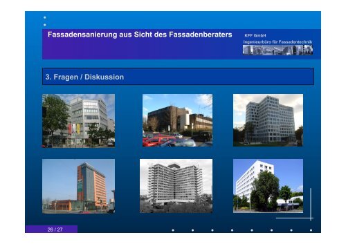Fassadensanierung aus Sicht des Fassadenberaters KFF GmbH