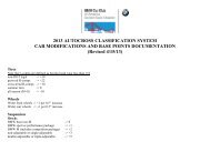 Autocross classification system documentation - GGC BMW CCA