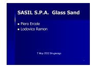 SASIL S.P.A. Glass Sand - GlassTrend