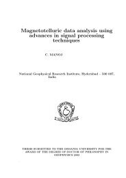 Magnetotelluric data analysis using advances in ... - Geomagnetism