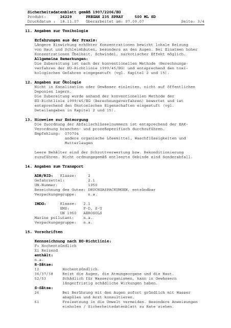 Sicherheitsdatenblatt Sicherheitsdatenblatt gemäß ... - Gerstaecker.at