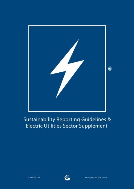 Electric Utilities Sector Supplement - Global Reporting Initiative