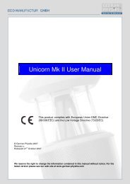 Unicorn Mk II User Manual - German Physiks