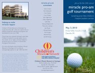 miracle pro-am golf tournament - Geisinger Health System