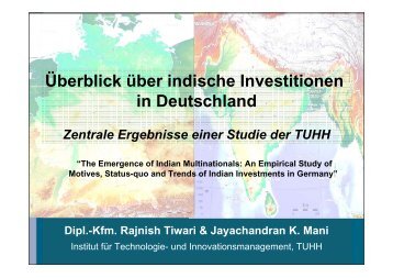 Indische ADI in Deutschland - Global Innovation