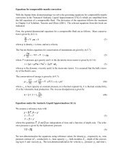 Governing equations