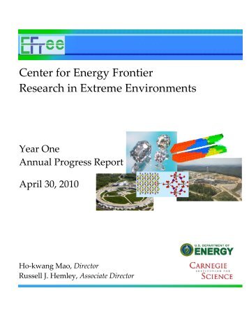 Center for Energy Frontier Research in Extreme Environments