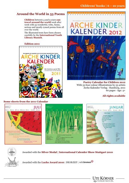 Catalogue | Bologna Book Fair 2011 | Ute Körner Literary Agent