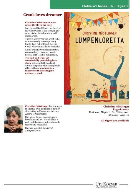 Catalogue | Bologna Book Fair 2011 | Ute Körner Literary Agent