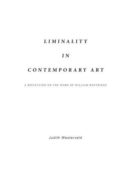 LIMINALITY I N CONTEMPORARY ART - Gerrit Rietveld Academie