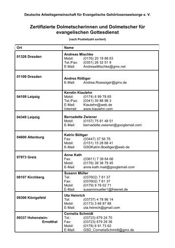 Liste Dolmetscherinnen 2012 DAFEG - Gebaerdenkreuz.de