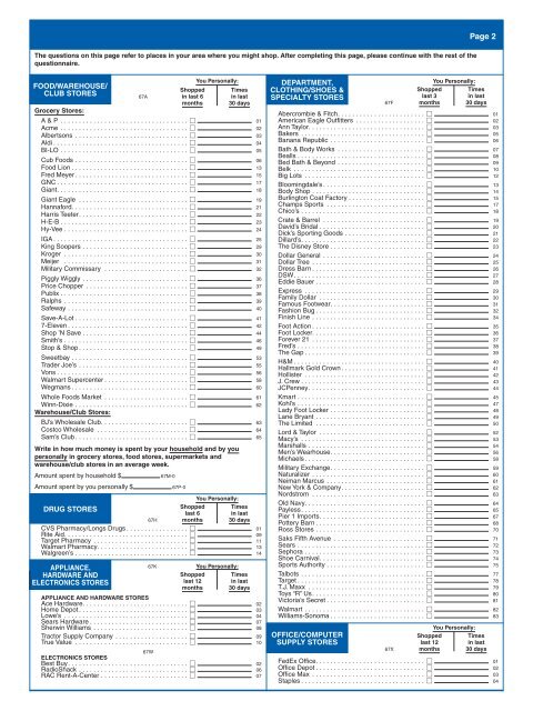 Survey of the American Consumer - GfK MRI