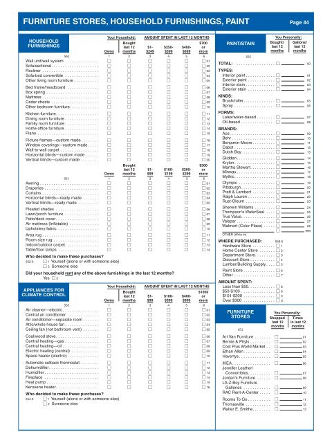 Survey of the American Consumer - GfK MRI