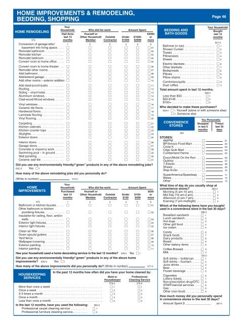 Survey of the American Consumer - GfK MRI