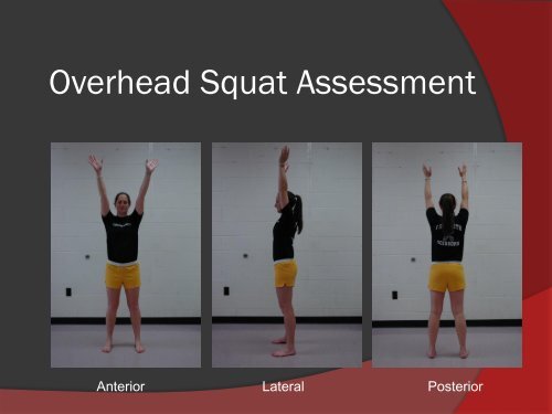 Overhead Squat Assessment