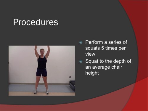 Overhead Squat Assessment