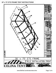 30' x 75' ETS FRAME TENT INSTRUCTIONS - Celina Tent