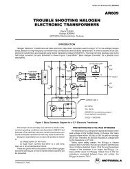 ar609 trouble shooting halogen electronic transformers