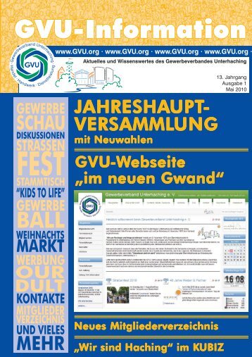 Vorschau - Gewerbeverband Unterhaching e. V.