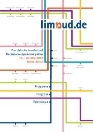 Programmheft. - Limmud