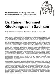 Dr. Rainer Thümmel Glockenguss in Sachsen