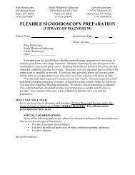 FLEXIBLE SIGMOIDOSCOPY PREPARATION