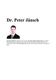 Dr. Peter Jänsch