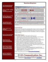 Real-Time Strip Chart Brochure - GL Communications Inc