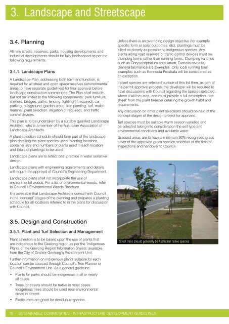 3. Landscape and Streetscape - City of Greater Geelong