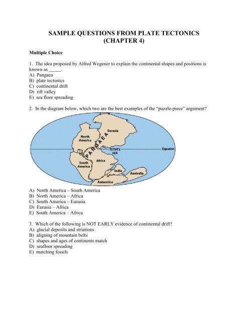 Plate Tectonics Chapter