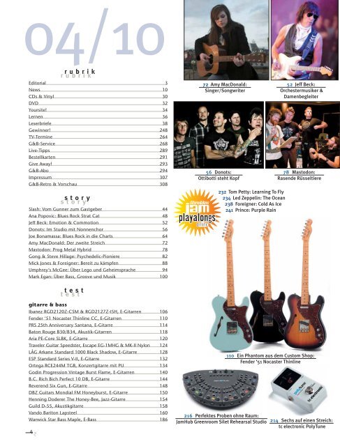 als PDF downloaden - Gitarre &amp; Bass