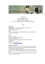 Axel Dunker - Das Goethezeitportal