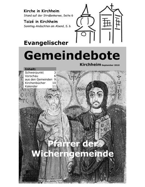 September 2010 Gemeindebote