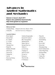 Editorial Board - Global Science Press