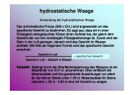 hydrostatische Waage