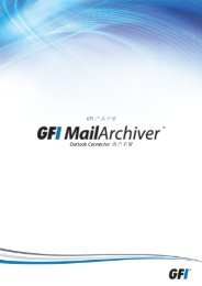 GFI MailArchiver Outlook Connector - GFI.com