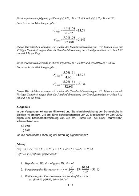 11. Parametrische Signifikanztests