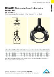 FRIALEN®-Stutzenschellen mit integriertem Bohrer SAB