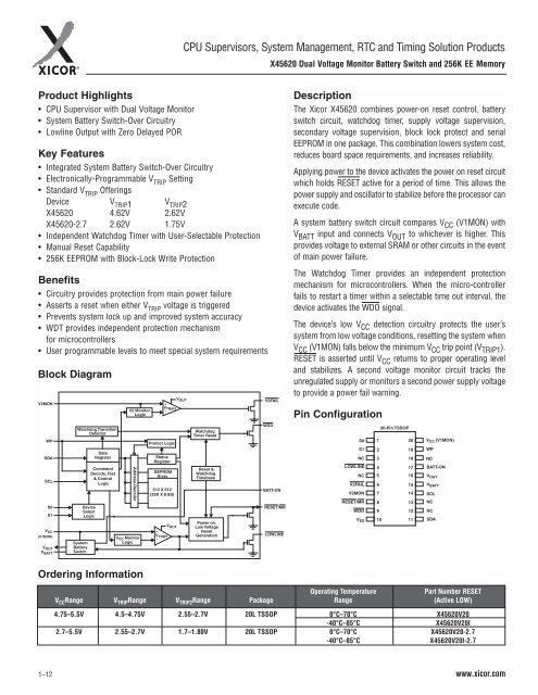 Table of Contents Section 1 – New and Featured Products