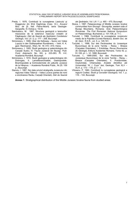 statistical analysis of middle jurassic bivalve assemblages from