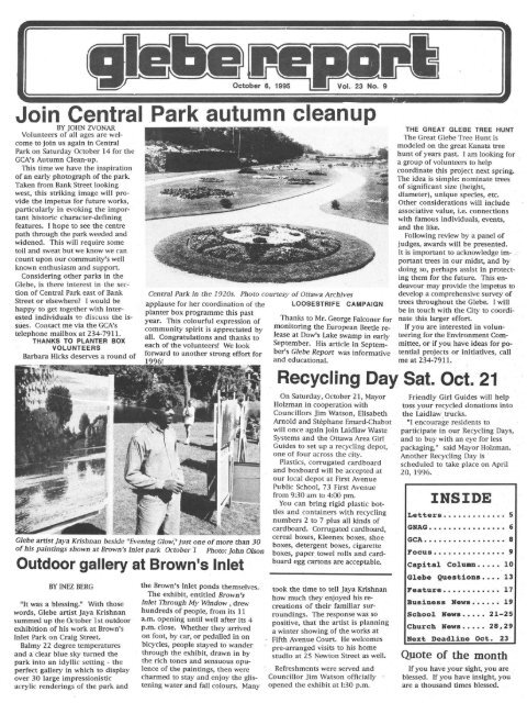 October 06, 1995 - Glebe Report
