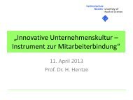 Powerpointvortrag von Prof. Dr. Hentze